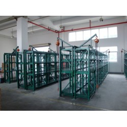 出售抽屜式模具架，標(biāo)準(zhǔn)模具架，三格四層帶天車模具架