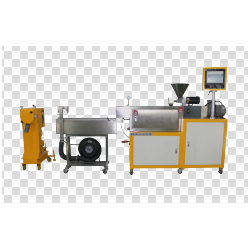 生產(chǎn)現(xiàn)實(shí)驗(yàn)單螺桿擠出造粒機(jī)組 傳動(dòng)、喂料、冷卻系統(tǒng)整機(jī)組
