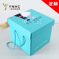 廠家定做婚紗包裝盒 婚慶用品天地蓋禮品盒、瓦楞紙彩盒印刷定制