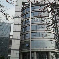 不銹鋼電動(dòng)旗桿，不銹鋼錐形旗桿