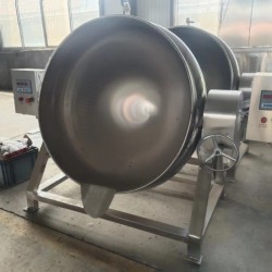 全自動商用夾層鍋 辣椒醬熬制鍋 炒料機 大骨湯高溫熬制設備