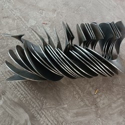 加厚連續(xù)絞龍葉片無(wú)軸螺旋葉片